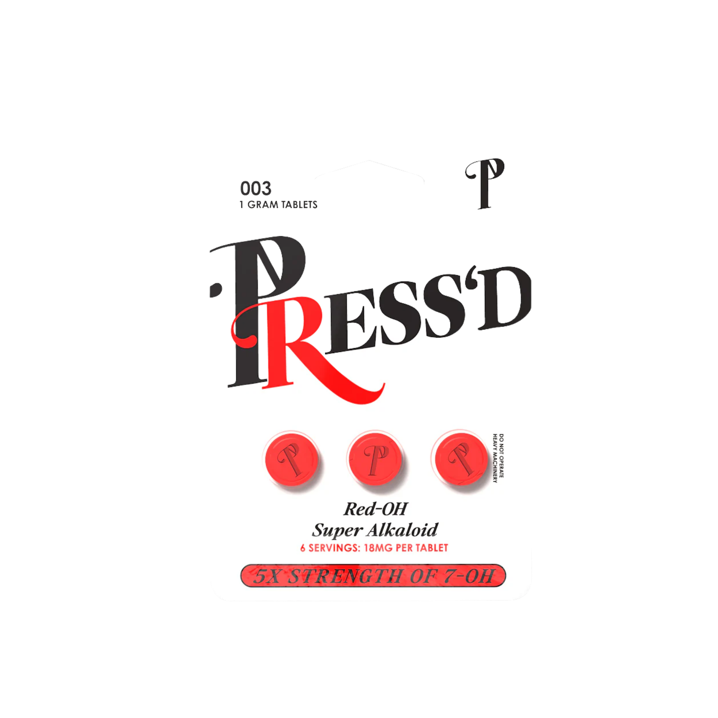 Press'd Red-OH Super Alkaloid Tablets