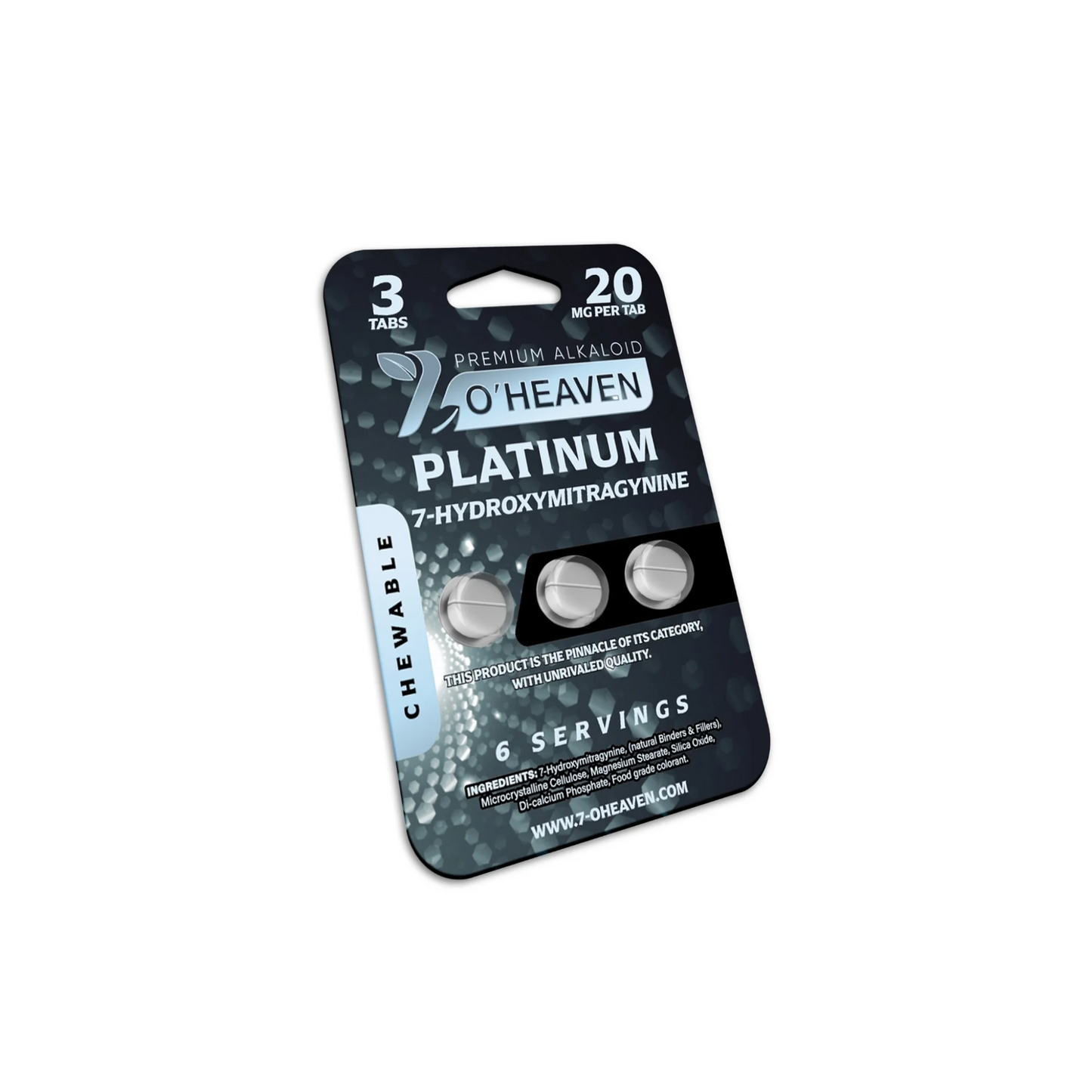 7 O'Heaven Platinum 7-Hydroxymitragynine Tablets